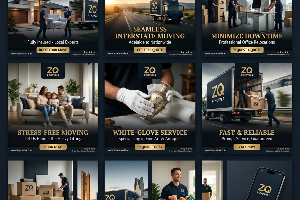 Adelaide removalists carefully wrapping furniture before loading